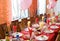 Banquet restaurant table