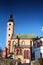 Banska Bystrica old town landmark Gothic church in Slovakia