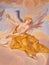 BANSKA STIAVNICA, SLOVAKIA - FEBRUARY 20, 2015: The detail of angel from the fresco on cupola in the middle church of calvary