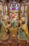 BANSKA STIAVNICA, SLOVAKIA - FEBRUARY 5, 2015: The Three Magi carved and polychrome sculpture goroup