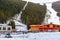 Bansko ski resort panorama, ski slopes, Bulgaria