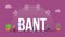 bant sales team framework concept with big word text and people with related icon