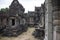 Banteay Samre ancient temple view, Angkor Wat, Cambodia. Stone carved decor on hindu temple. Cambodian landscape.