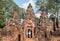 Banteay Srei the gem of Khmer empire this place is the only one temple made by pink sandstone in Siem Reap, Cambodia.