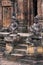 Banteay Srei temple statues