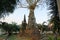 Banyan tree overgrowing ancient pagoda, Ayutthaya