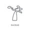 Baobab icon. Trendy Baobab logo concept on white background from