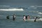 Baptism in Atlantic ocean in Cape Town, South Africa