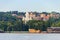 Baptist temple `Peace, Love, Unity` on bank of the Dnieper river in Kiev, Ukraine