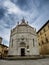 Baptistery in the center of Pistoia, Tuscany