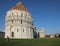 Baptistery Square of Miracles in Pisa Town in Italy