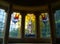 Baptistry windows, Church of St Paul, Four Elms, Kent. UK