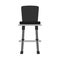 Bar chair vector icon furniture illustration seat. Stool high interior silhouette comfortable tall symbol. Cafeteria model