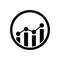 Bar chart Analytics vector icon
