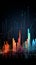 Bar chart illustrates market price, investment profit, and business management dynamics