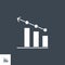 Bar Chart related vector glyph icon.