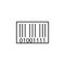 bar code. Element of online shopping icon for mobile concept and web apps. Thin line bar code can be used for web and mobile