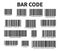 Bar Code Set Vector. Universal Product Scan Code.