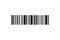 Bar code vector icon. Simple Dark Bar Code isolated on white background