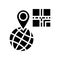 bar code worldwide location glyph icon vector isolated illustration