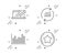 Bar diagram, Sales diagram and Update data icons set. Loyalty star sign. Vector