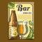 Bar With German Beer Advertising Poster Vector