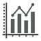 Bar Graph glyph icon, growth and chart