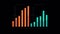 A bar graph icon representing the comparison of data across different variables created with Generative AI