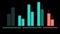 A bar graph icon representing the comparison of data across different variables created with Generative AI