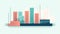 A bar graph icon representing the comparison of data across different variables created with Generative AI