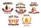 Bar icons set. Beer, whiskey, brandy alcohol icons