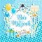 Bar Mitzvah congratulation or invitation card. jewish tradition boy`s birthday