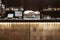 Bar pub counter in cafeteria restaurant. defocused blur background