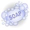 Bar of Soap Bubbles Clip Art