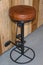 Bar stool with Bicycle pedals, original design, footrest.