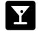 Bar in Symbol Pictogram Inverted Version