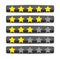 Bar with voting/rating stars