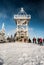 Barania Gora hill in winter Beskid Slaski mountains in Poland