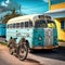 Barbadian Transit. Bus and Bike