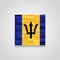 Barbados Abstract Flag Background