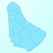 Barbados blue map on degraded background