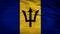 Barbados Flag 3d animated