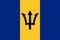 Barbados official flag of country