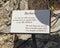 `Barbara` sculpture information plaque in the Exotic Garden of Eze, France