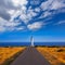 Barbaria cape Lighthouse in Formentera Balearic islands