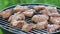 Barbecue Grill. Grilling chicken steaks