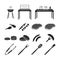 Barbecue icons set