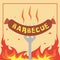 Barbecue illustration Vector Art Logo Template and Illustration