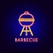 Barbecue Neon Label