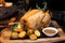 Barbecue Roast whole body Turkey Chicken